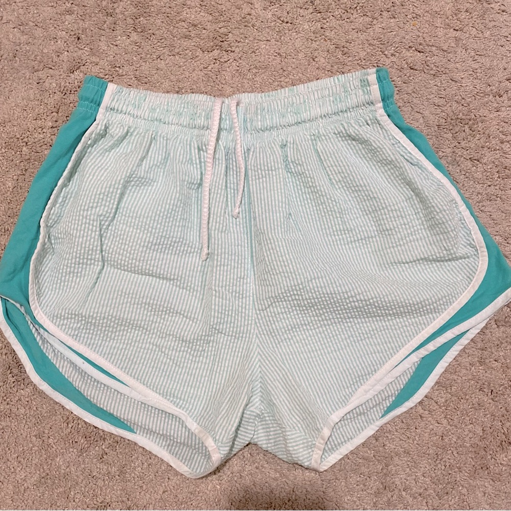 Lauren James Running Shorts Seersucker